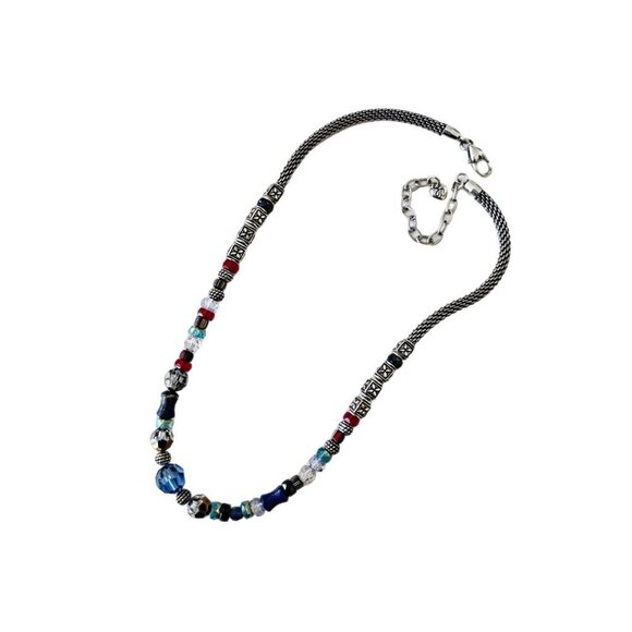 Brighton Soho Pure Silver Plate Crystal Necklace Multi Colors. - Picture 5 of 7
